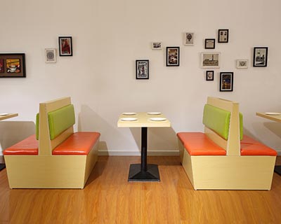 中式快餐卡座桌椅_型號SB001