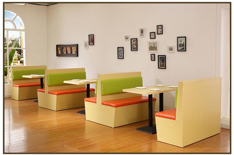 夢達中式快餐卡座桌椅裝修效果圖