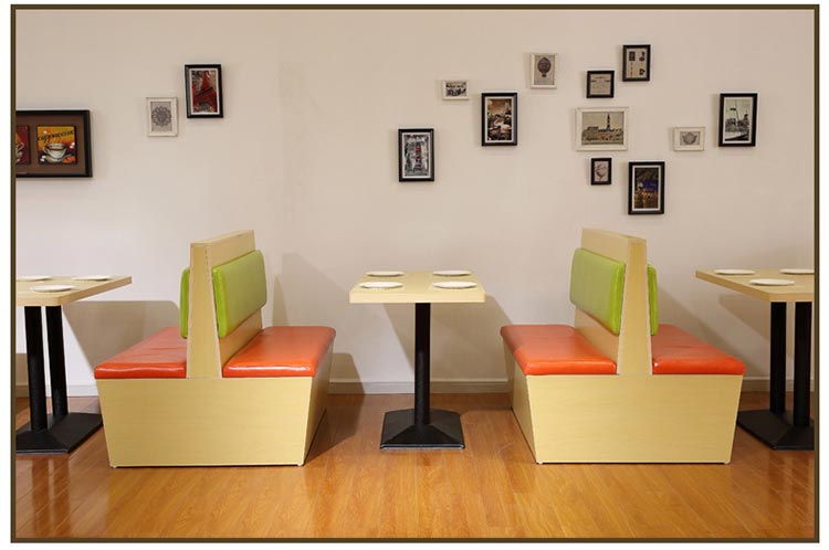 夢達中式快餐卡座桌椅裝修效果圖