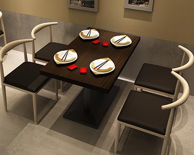 高檔快餐桌椅_型號SB003