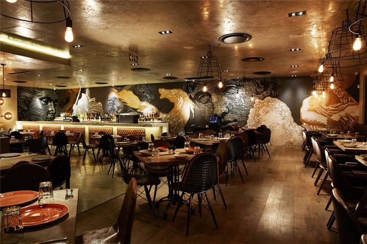 pattern西餐廳桌椅裝修效果圖