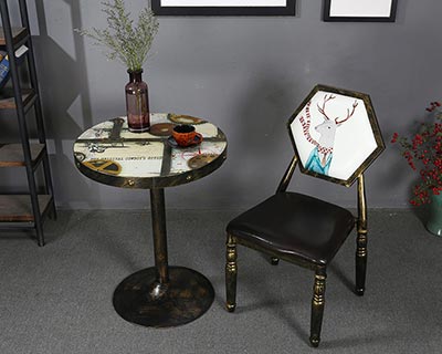 新款西餐廳桌椅_型號WR004