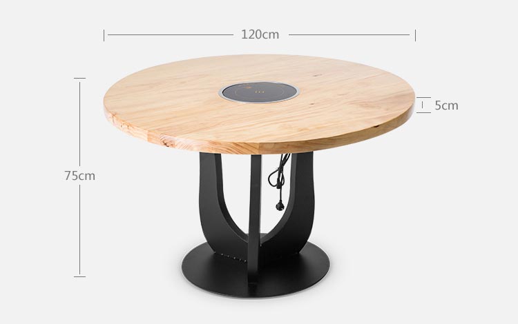 自助火鍋桌尺寸示意圖