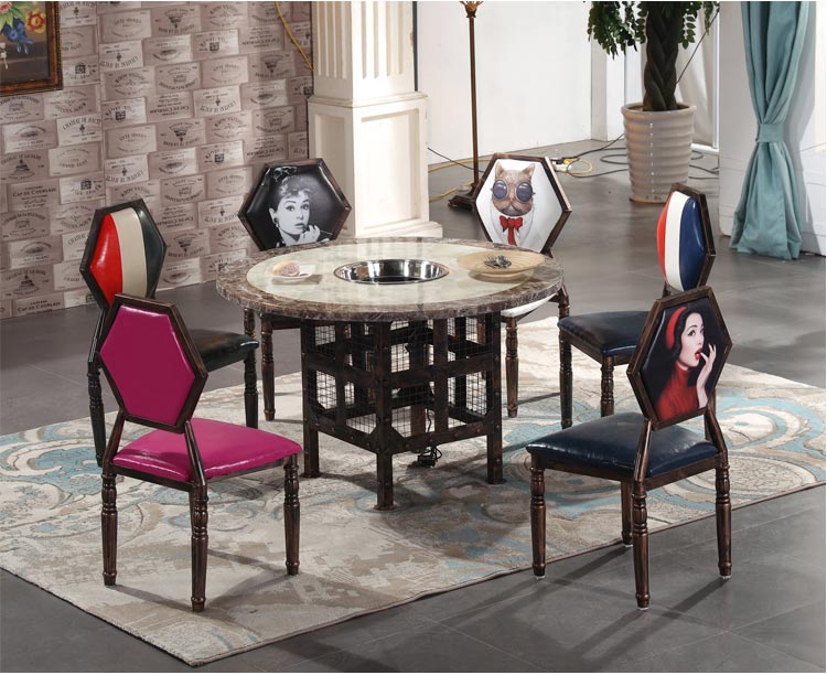 火鍋餐廳桌椅裝修效果圖