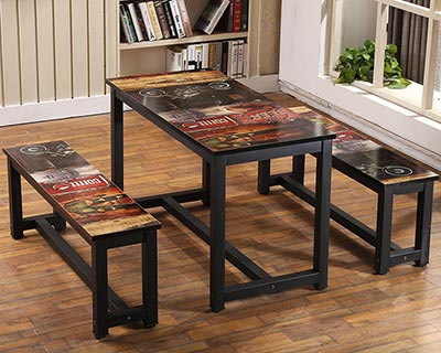 快餐店桌椅_型號SB014