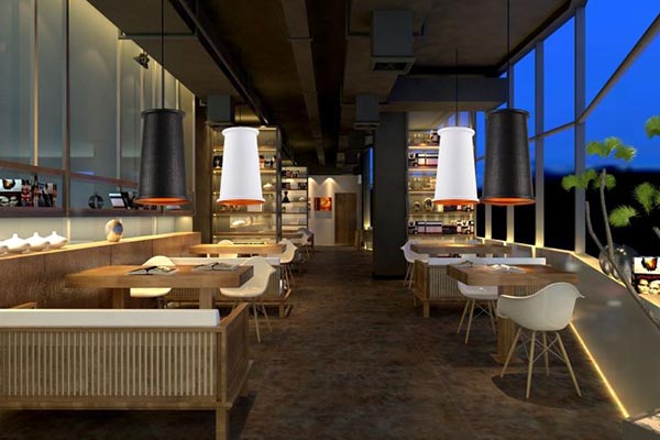 輕奢西餐廳桌椅圖片