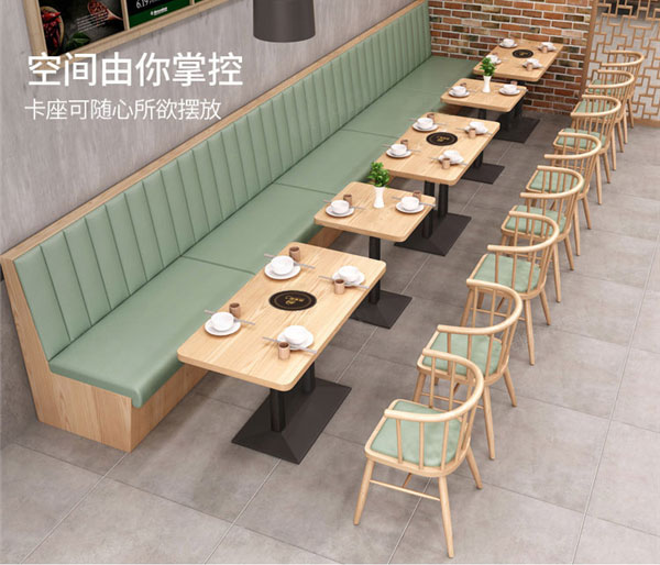 實木火鍋餐桌圖片